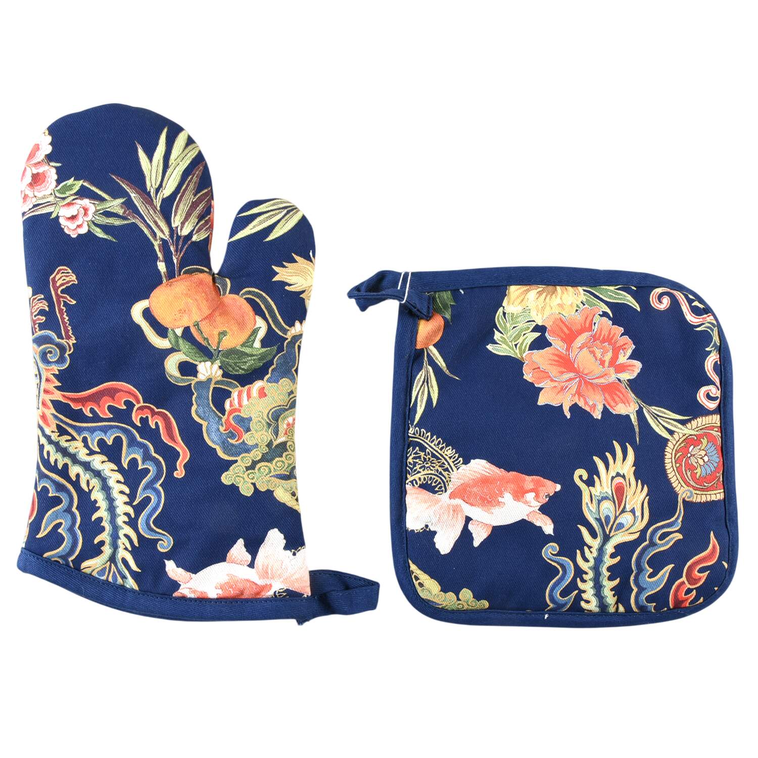 Lunar Cloth Oven Mitt and Potholder Set by Williams-Sonoma-1