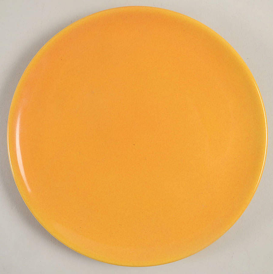 Fun Factory Freestyle Buttercup Yellow Crescent Salad Plate by Waechtersbach-1