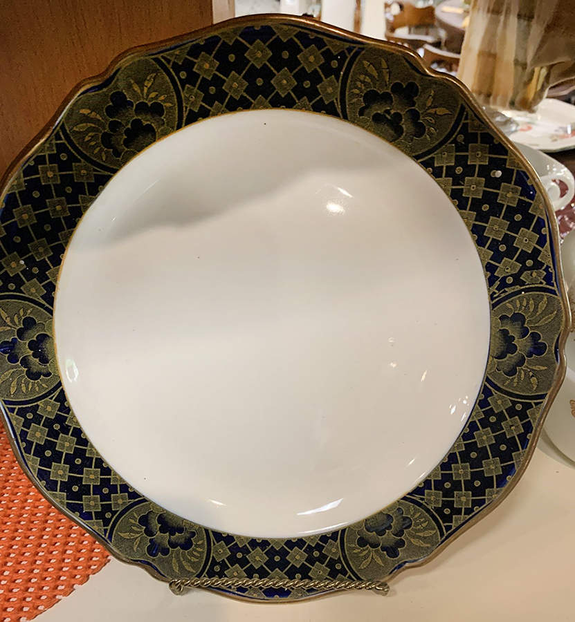 Stanley Cobalt Blue Luncheon Plate by Wood & Sons-1