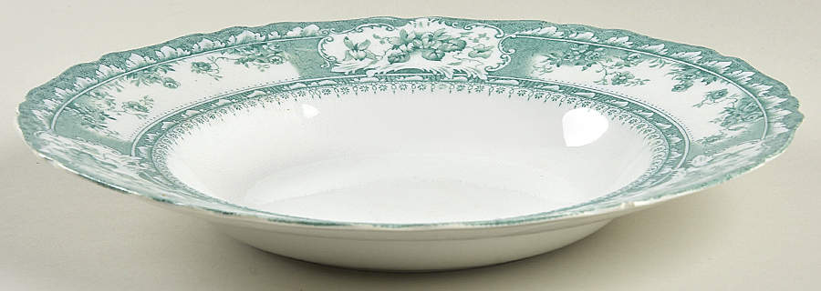 Phoebe Green Rim Soup Bowl by Wedgwood-1