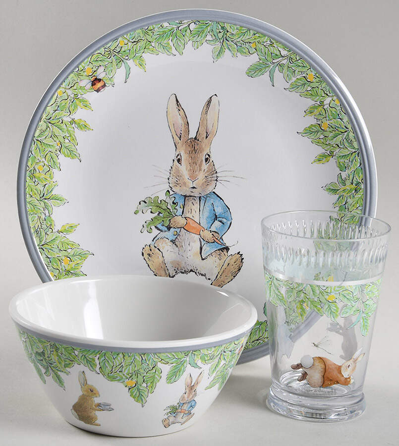 Peter Rabbit (3 Pc)Melamine Child's Set(Plate,Bowl,Plastic Cup) by Williams-Sonoma-1