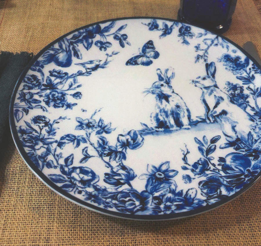 Country Bunny Dinner Plate by Williams-Sonoma-1