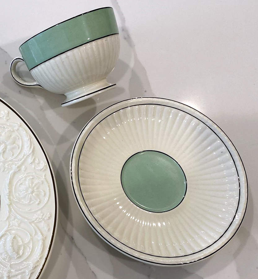 A6925 Footed Cup & Saucer Set by Wedgwood-1