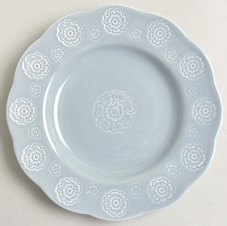 Sana Medallion Grey Salad/Dessert Plate by Wild Sage-1