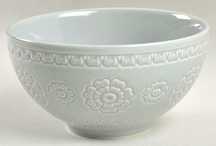 Sana Medallion Grey Soup/Cereal Bowl by Wild Sage-1