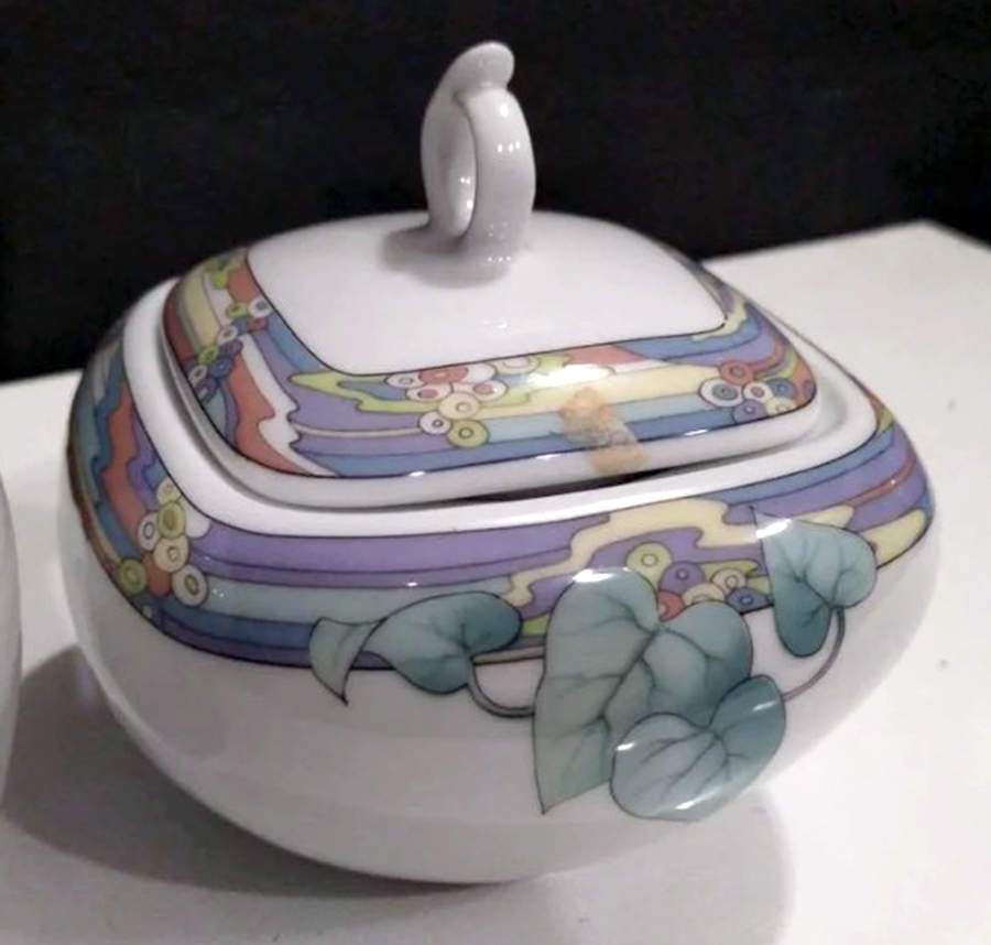 Maja Sugar Bowl & Lid by Winterling - Bavaria-1
