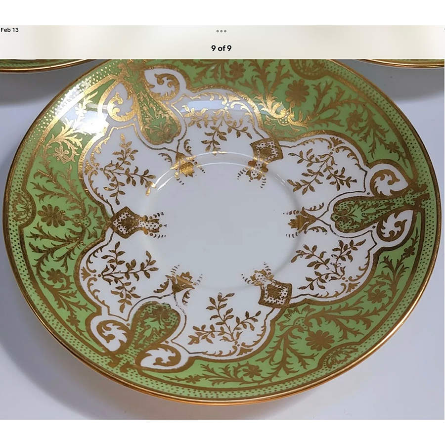 X6019 Green Saucer for Cream Soup Bowl by Wedgwood-1