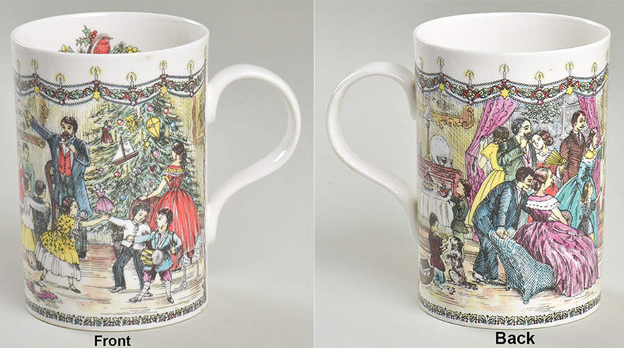 Victorian Christmas Mug by Wren China-1