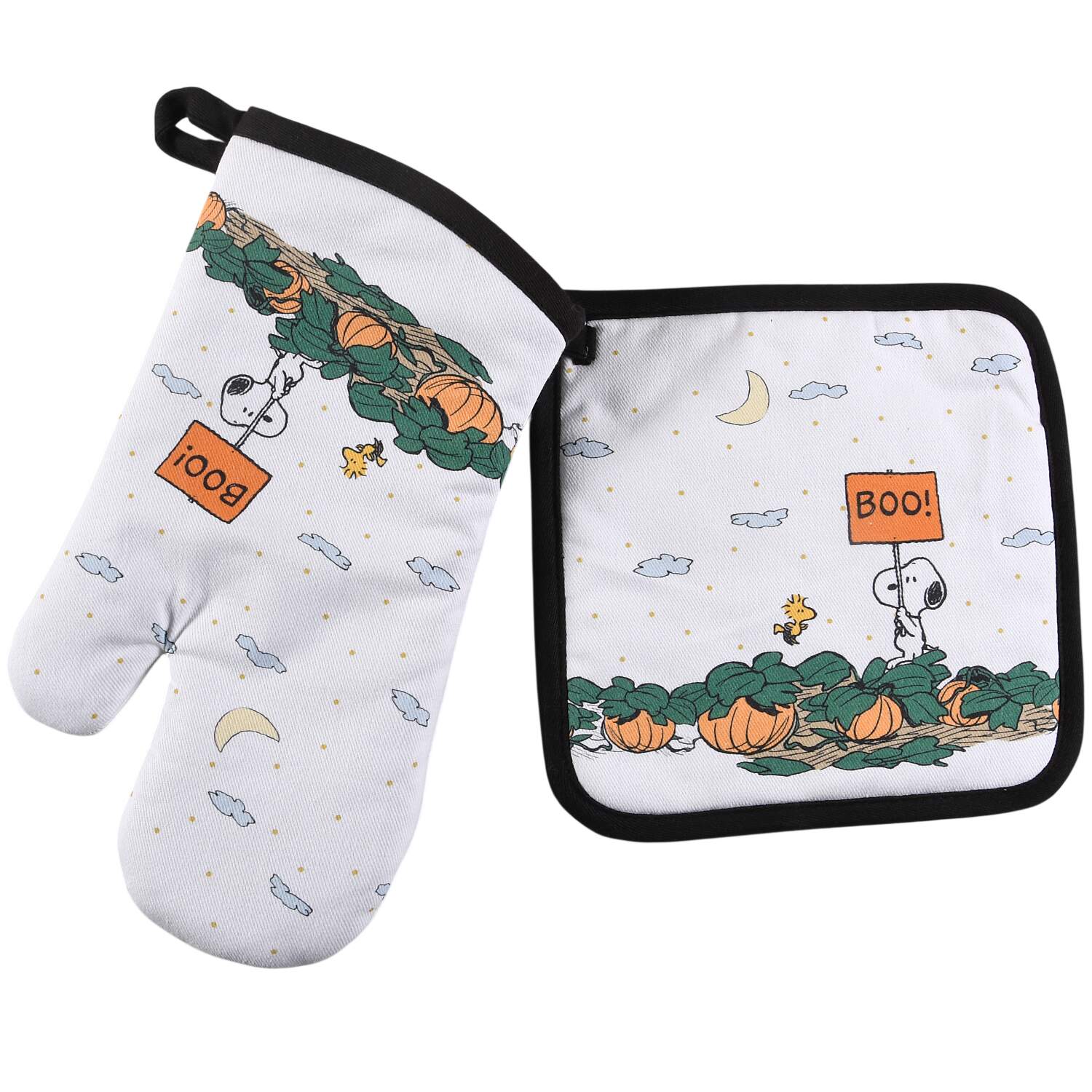 Peanuts Halloween Cloth Oven Mitt and Potholder Set by Williams-Sonoma-1
