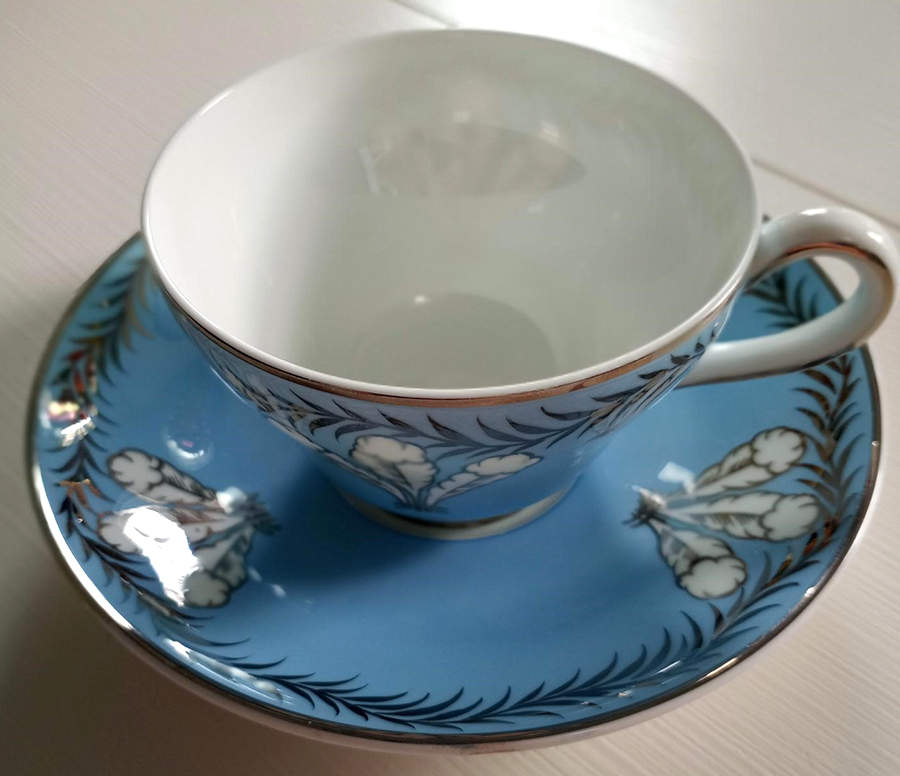 Wh3295 Footed Cup & Saucer Set by Wedgwood-1