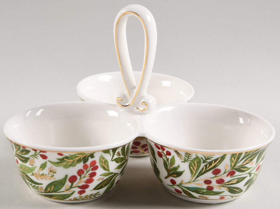 Noel 3 Part Condiment Server W/Center Handle by Williams-Sonoma-1