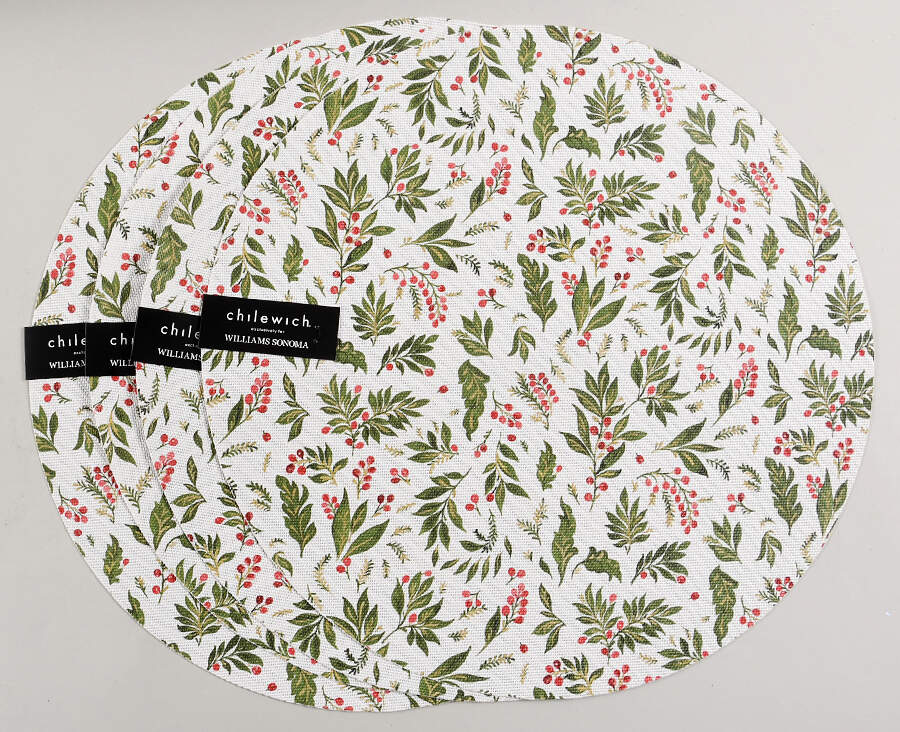 Noel Cloth & Vinyl Round Placemat - Set of 4 by Williams-Sonoma-1