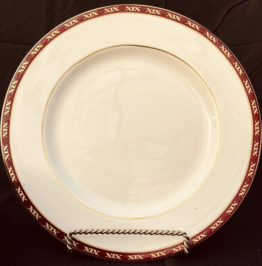 Club XIX Dinner Plate by Woodmere-1