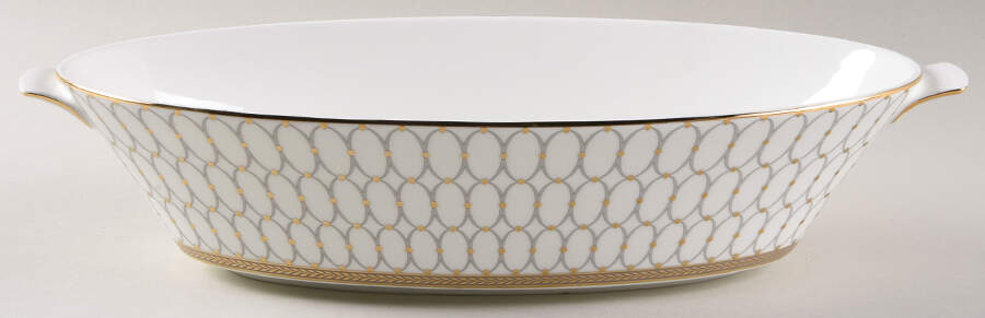 Renaissance Grey 12" Oval Vegetable Bowl by Wedgwood-1