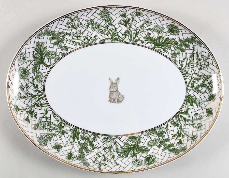 Garden Lattice 15" Oval Serving Platter by Williams-Sonoma-1