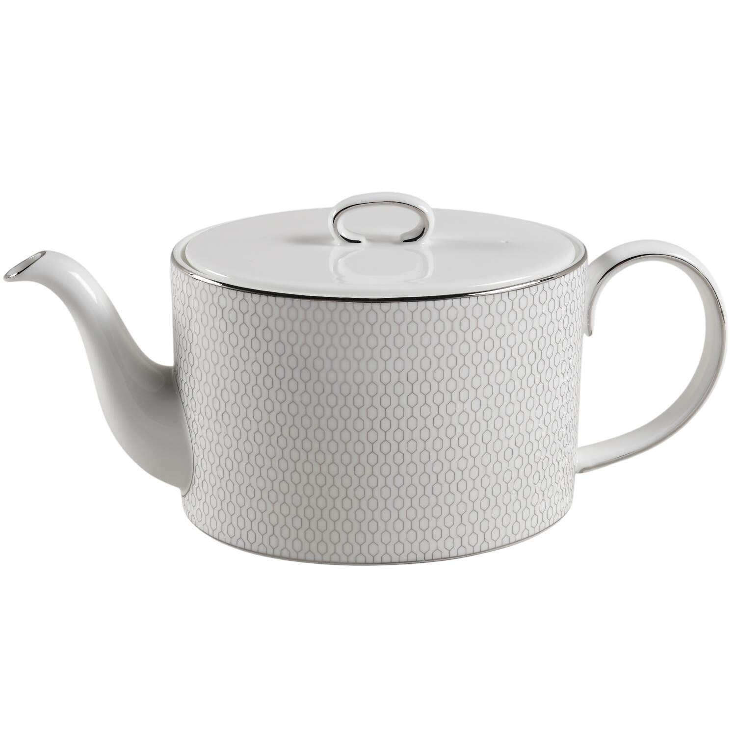 Gio Platinum Teapot & Lid by Wedgwood-1