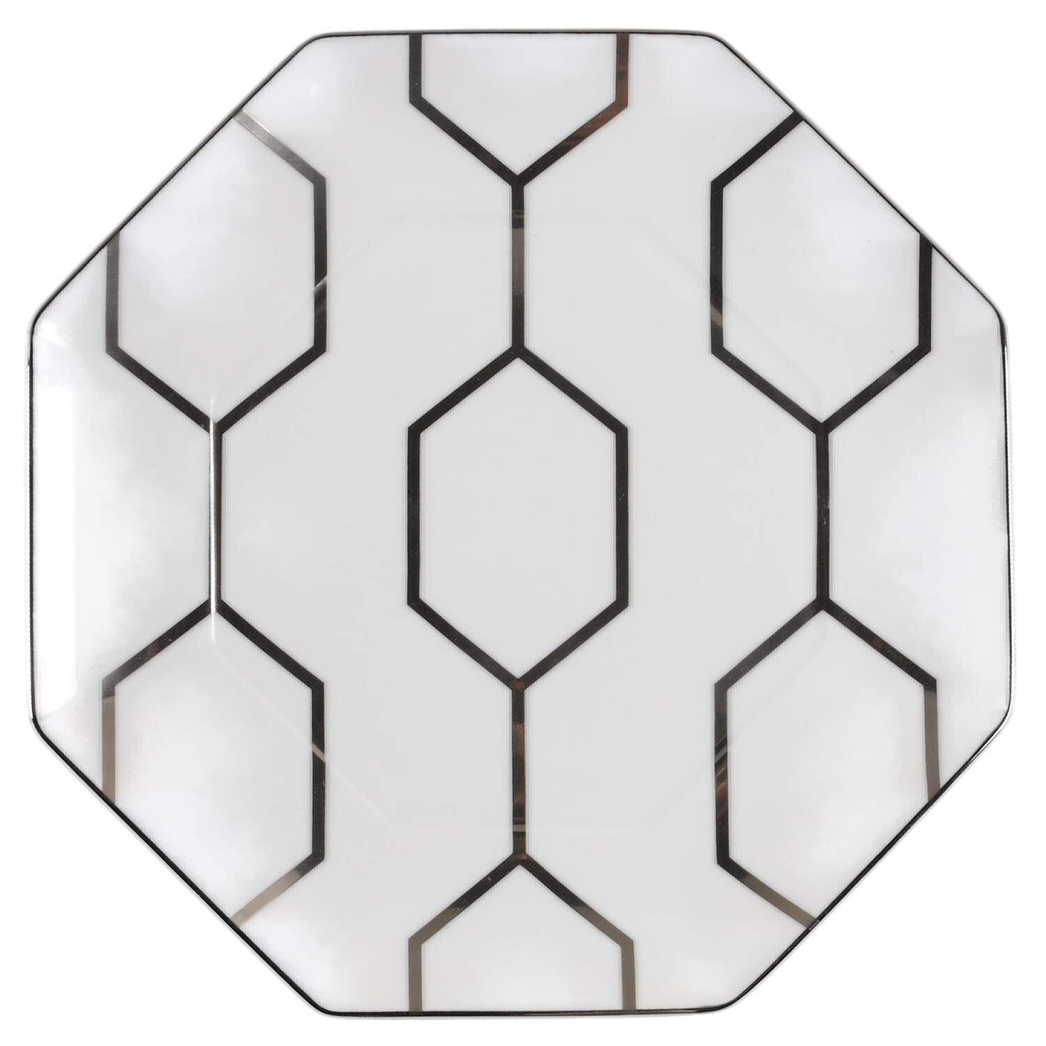 Gio Platinum Accent Luncheon Plate by Wedgwood-1