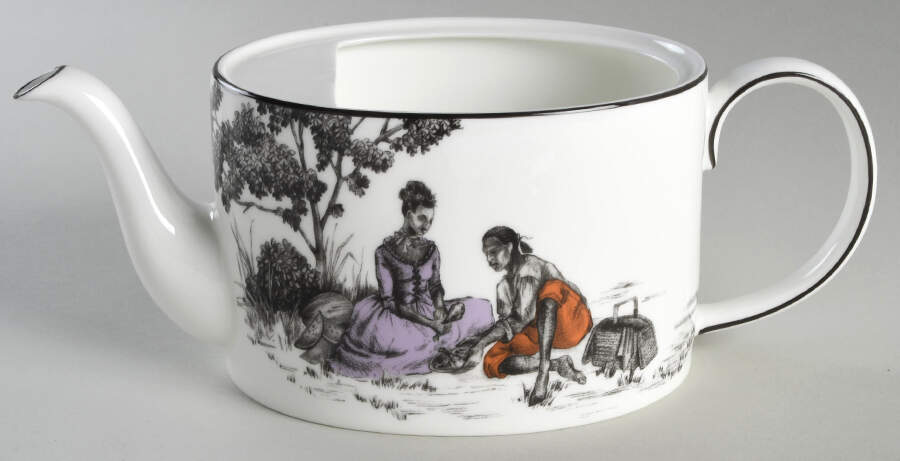 Sheila Bridges Teapot No Lid by Wedgwood-1