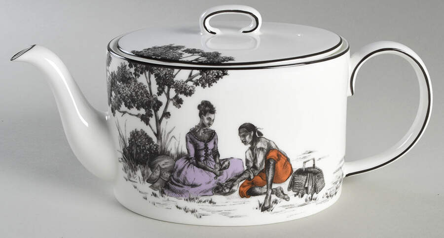 Sheila Bridges Teapot & Lid by Wedgwood-1
