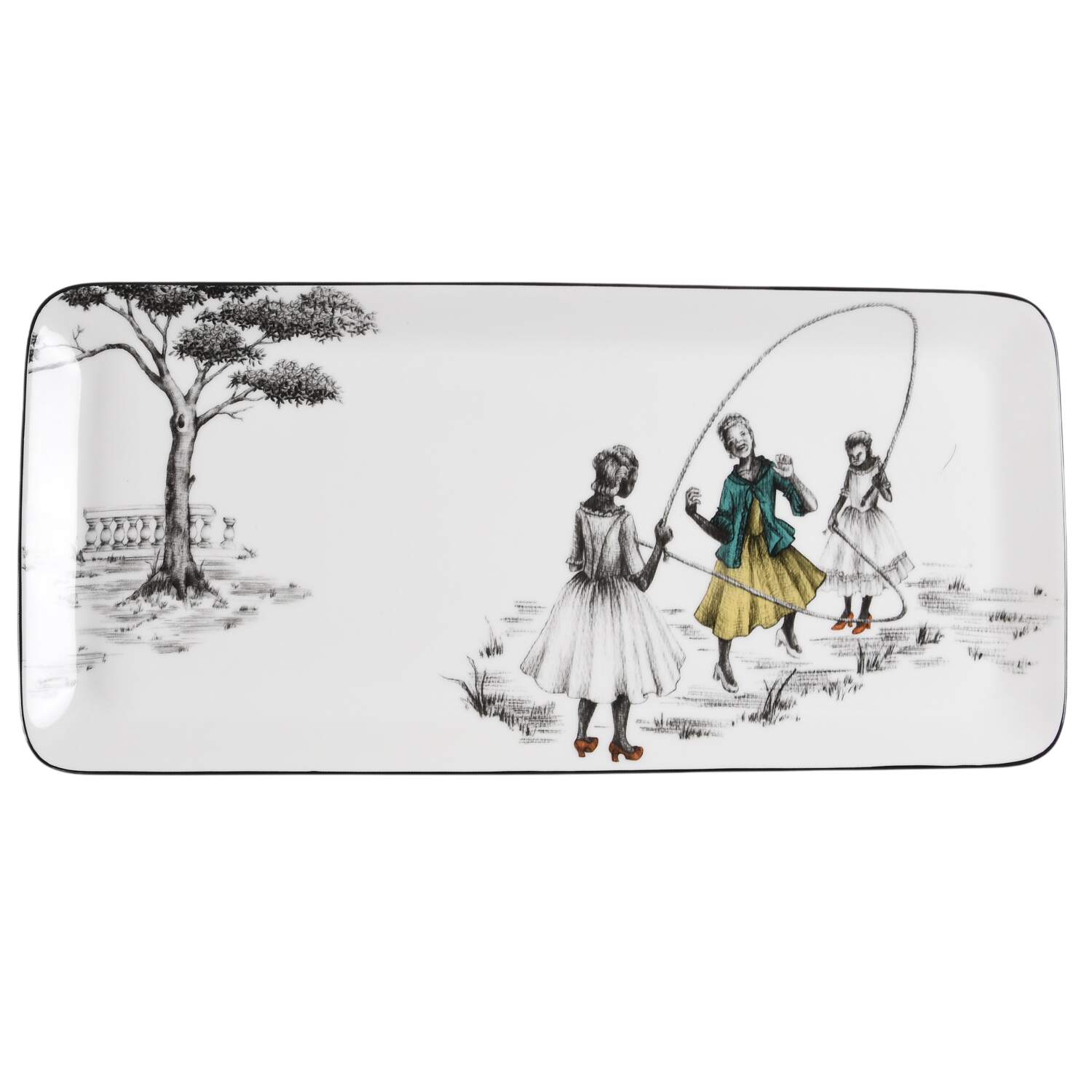 Sheila Bridges 13" Rectangular Tray by Wedgwood-1