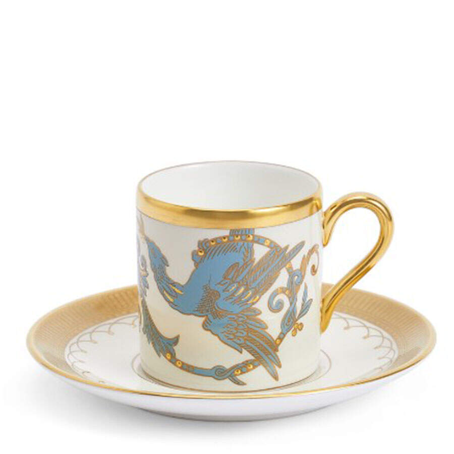 Phoenix Flat Demitasse Cup & Saucer Set by Wedgwood-1