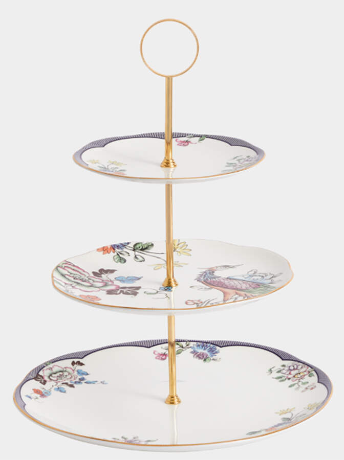 Fortune 3-Tiered Serving Tray (DP, SP, BB) by Wedgwood-1