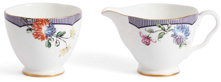 Fortune Creamer & Open Sugar Set by Wedgwood-1
