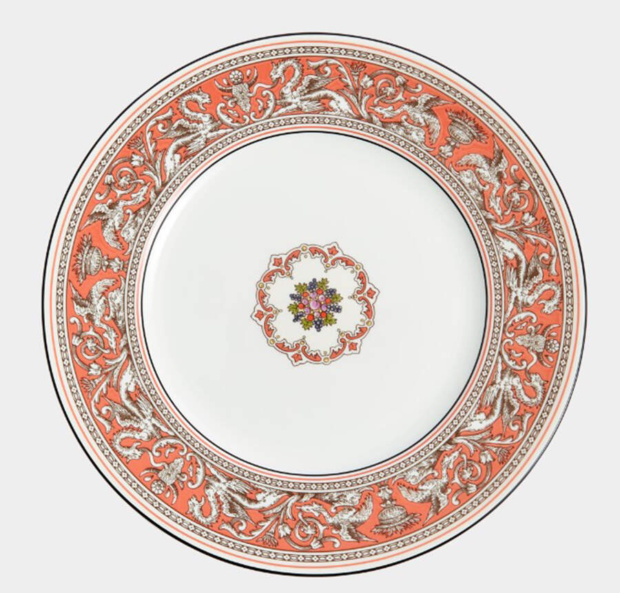 Florentine Salmon Dinner Plate by Wedgwood-1