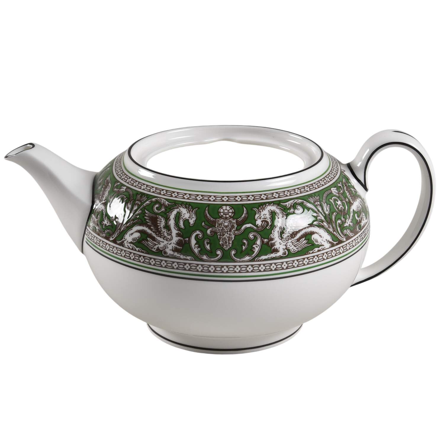 Florentine Verde Teapot No Lid by Wedgwood-1