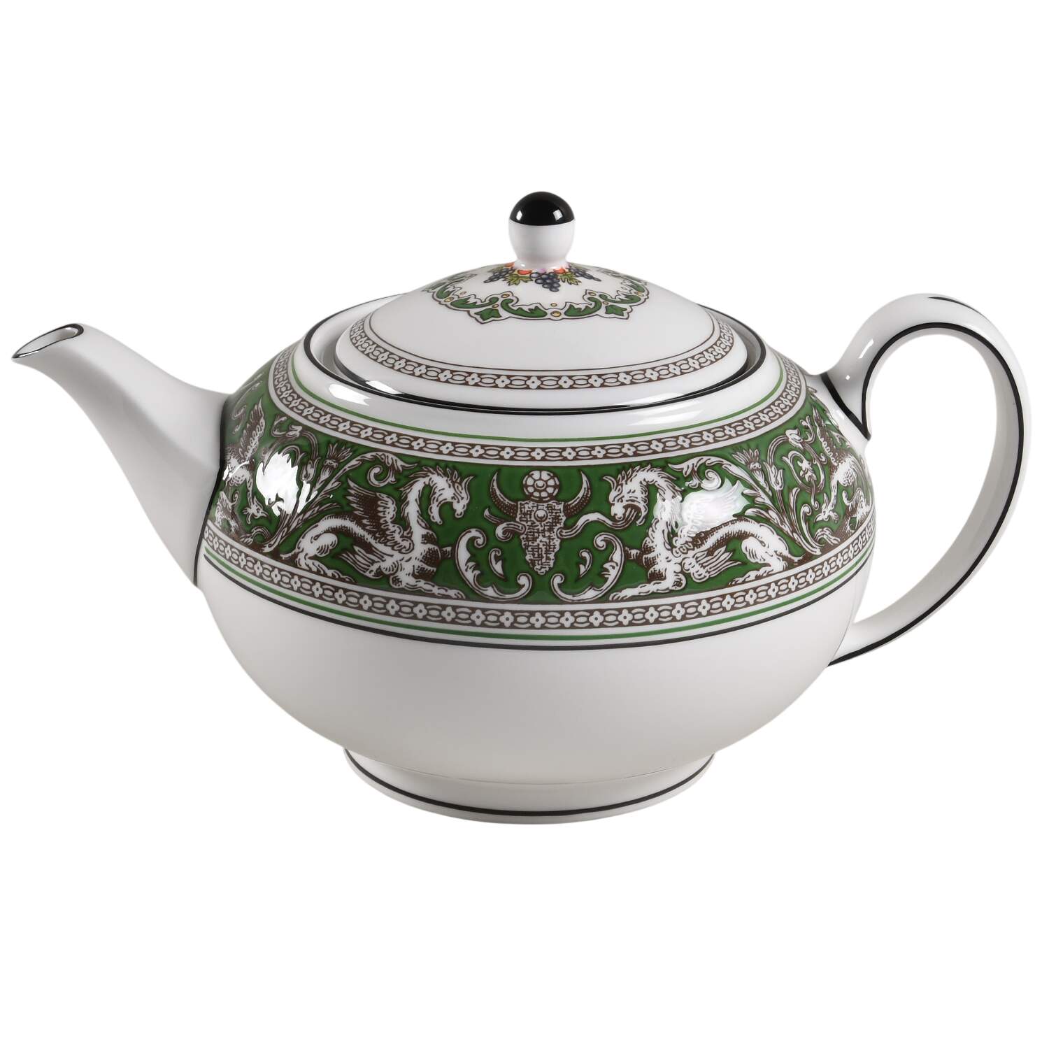 Florentine Verde Teapot & Lid by Wedgwood-1