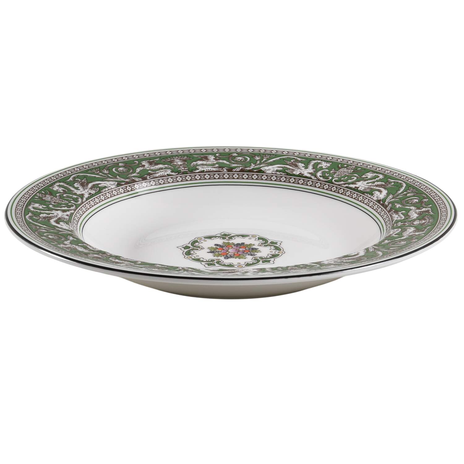 Florentine Verde Rim Soup Bowl by Wedgwood-1