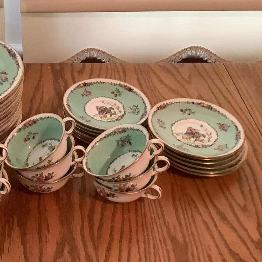 X9607 Footed Cup & Saucer Set by Wedgwood-1