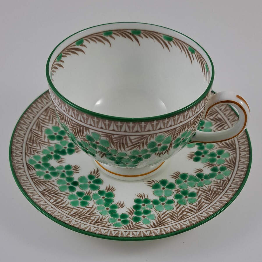 Dianthus Footed Cup & Saucer Set by Wedgwood-1