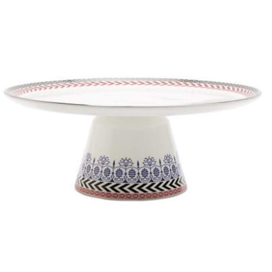 Festive 10" Diameter Pedestal Cake Stand by Wedgwood-1