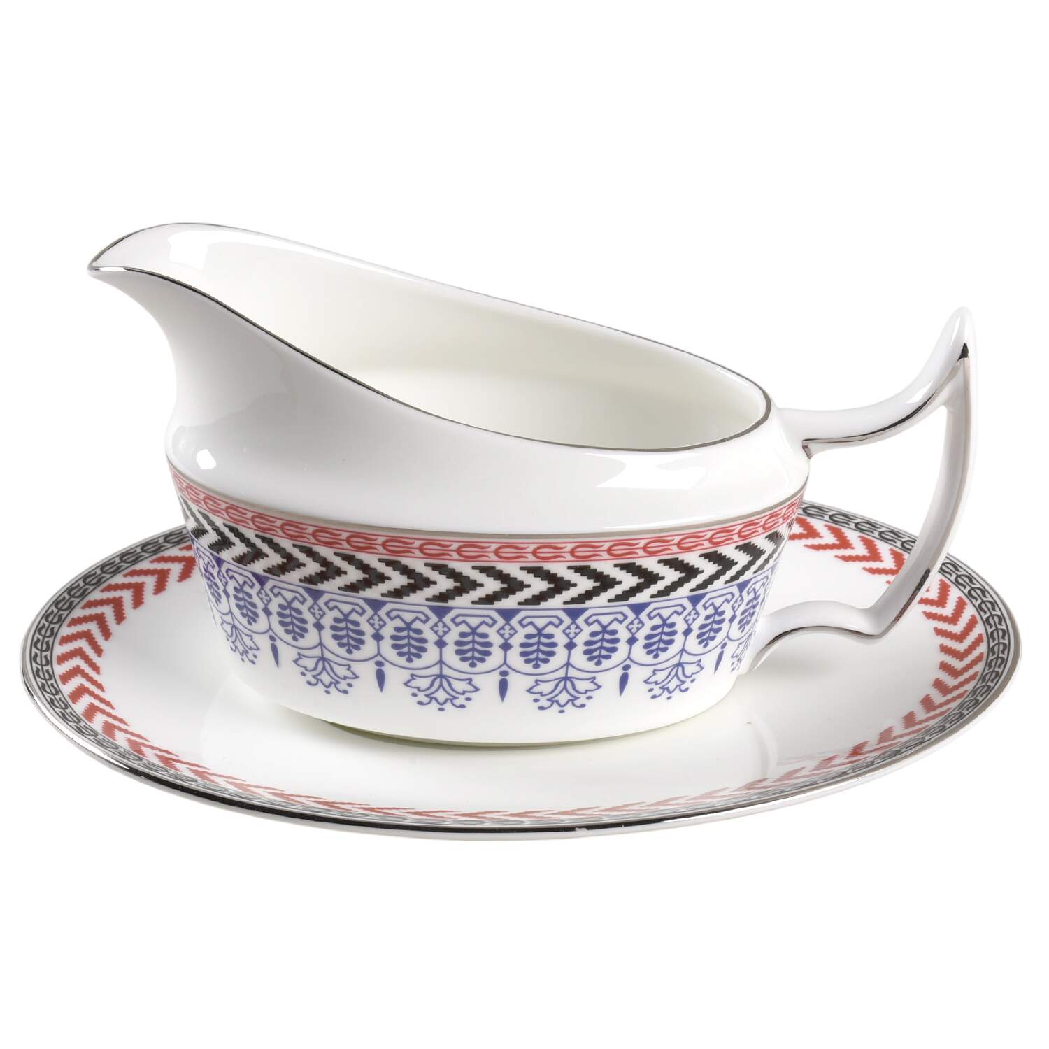 Festive Sauce Boat & Underplate by Wedgwood-1