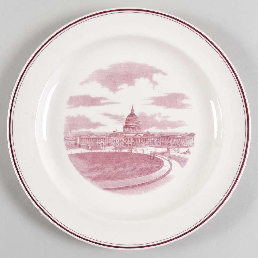 United States Capitol Dinner Plate by Wedgwood-1
