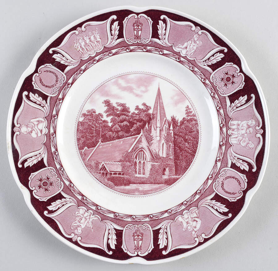 Forest Lawn Memorial Park Dinner Plate by Wedgwood-1