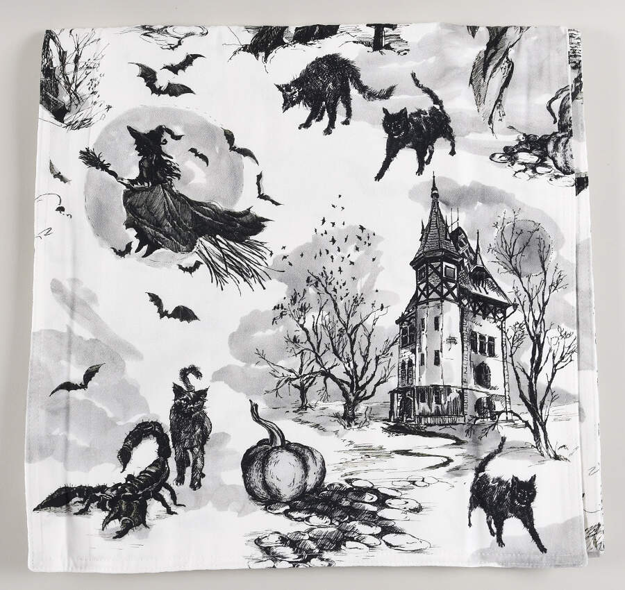 Spooky Soiree 16" X 108" Cloth Table Runner by Williams-Sonoma-1