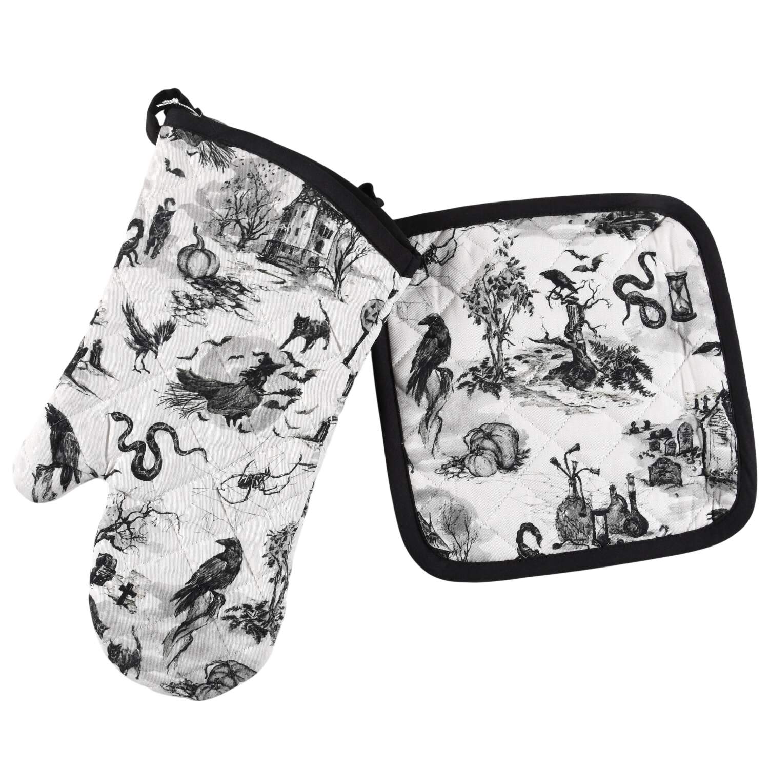 Spooky Soiree Cloth Oven Mitt and Potholder Set by Williams-Sonoma-1