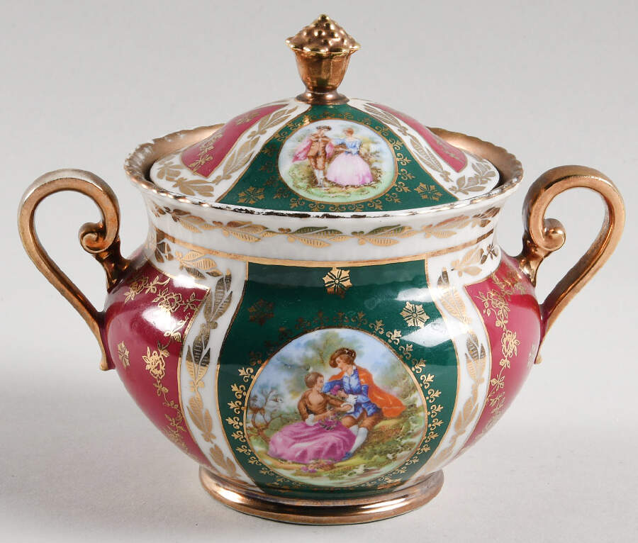 WLD43 Sugar Bowl & Lid by Waldershof-1