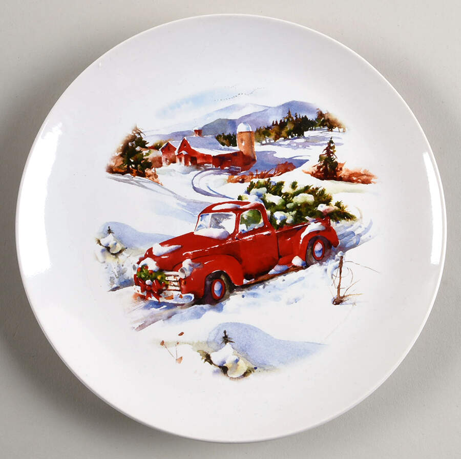 Heritage Christmas Salad Plate by Walmart (Wal-Mart)-1