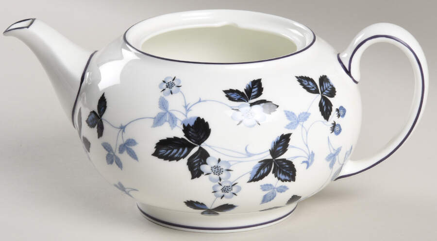 Wild Strawberry-Inky Blue Small Teapot No Lid by Wedgwood-1