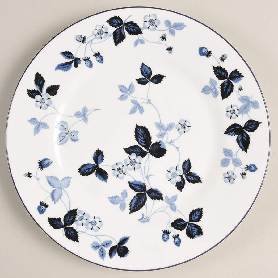 Wild Strawberry-Inky Blue Salad Plate by Wedgwood-1