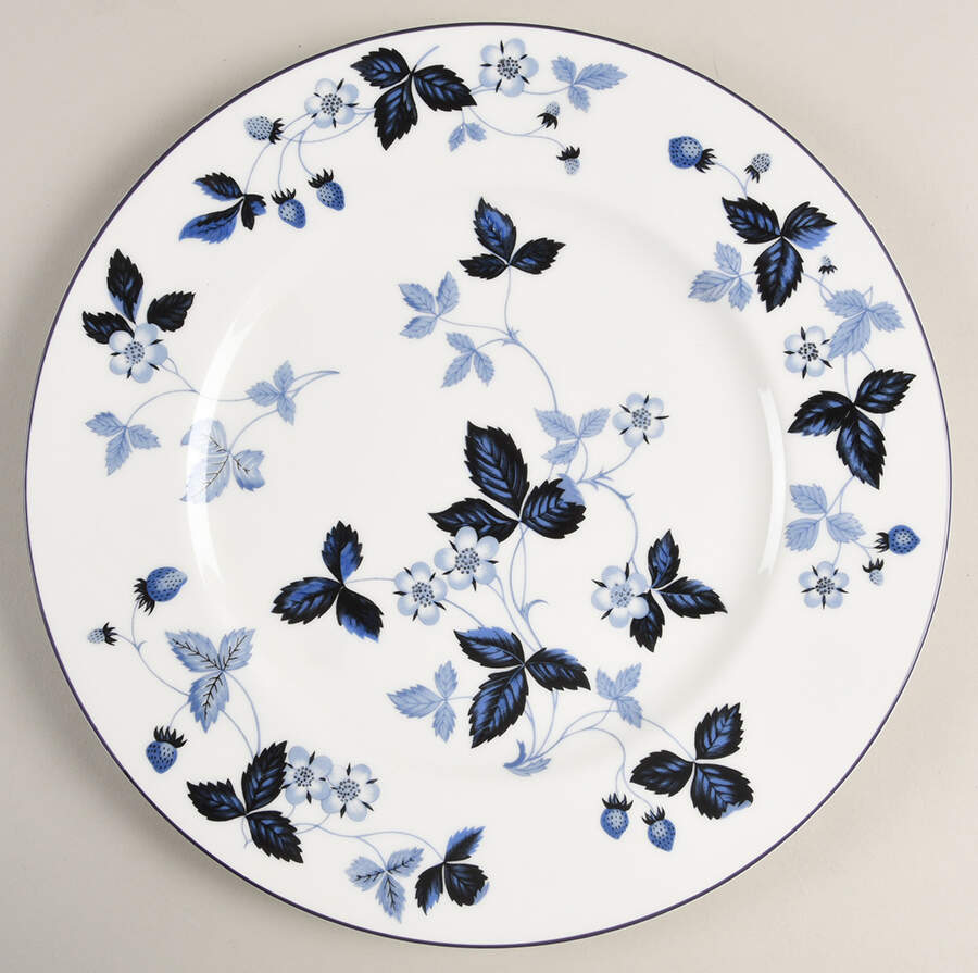Wild Strawberry-Inky Blue Dinner Plate by Wedgwood-1