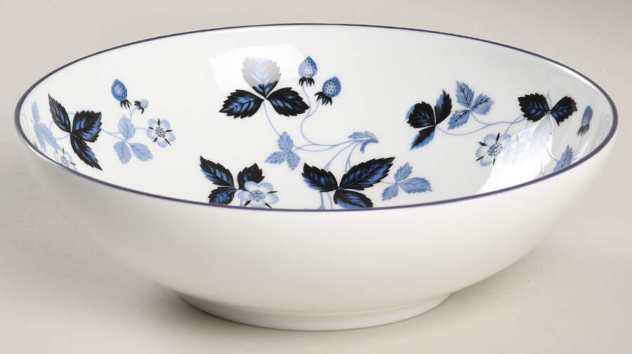 Wild Strawberry-Inky Blue Coupe Cereal Bowl by Wedgwood-1