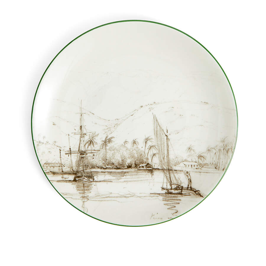 Darwin Voyage of the Beagle Salad/Dessert Plate by Wedgwood-1