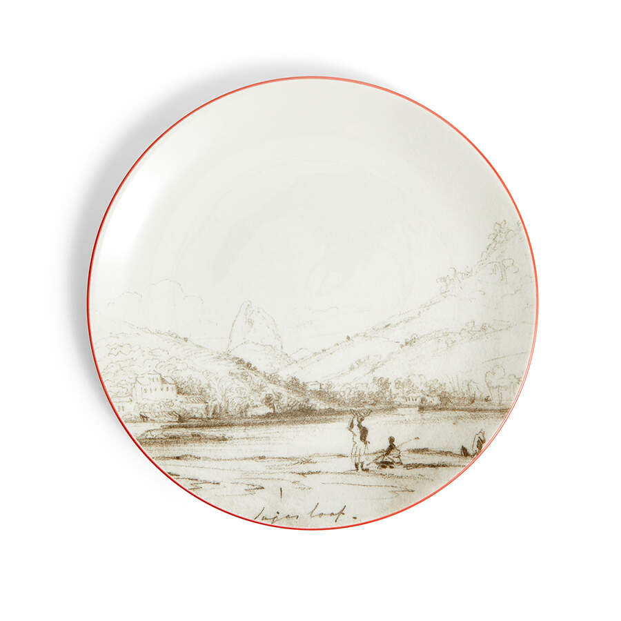 Darwin Voyage of the Beagle Salad/Dessert Plate by Wedgwood-1