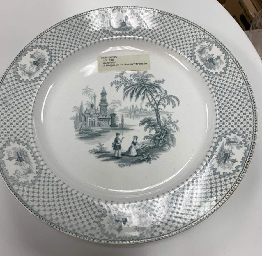 Milesian Gray Dinner Plate by Wedgwood-1