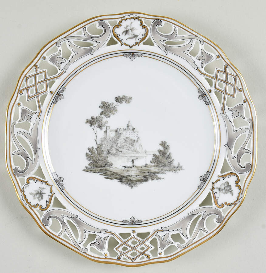D5199 Salad Plate by Wiener Porzellan-1