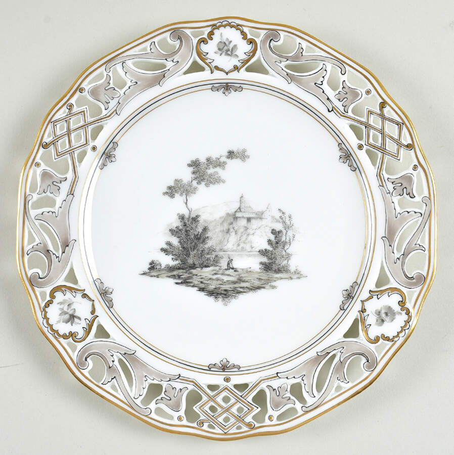 D5199 Salad Plate by Wiener Porzellan-1